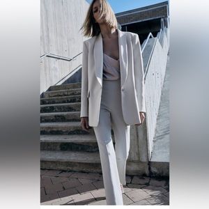 NWT Zara SUIT JACKET  (Satin Effect Suit) Size M